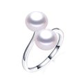 2026 New Arrival Black Natural Freshwater Pearl Ring | Adjustable 925 Sterling Silver Jewelry for Women Gifts