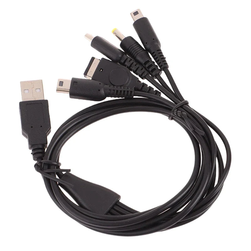5-in-1 USB Game Charger Cable for 3DS, PSP, Wii U | Fast Charging Cord