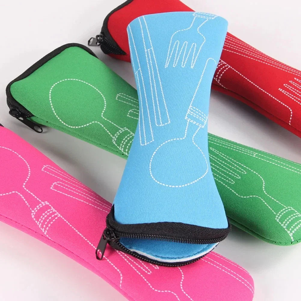 Portable Cutlery Bag | Travel Storage Pouch for Fork and Spoon