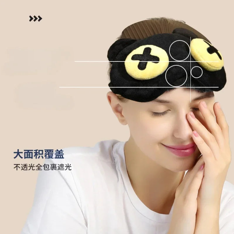 Funny Sleep Mask for Men Women | Light Blocking Eye Cover for Travel and Nap