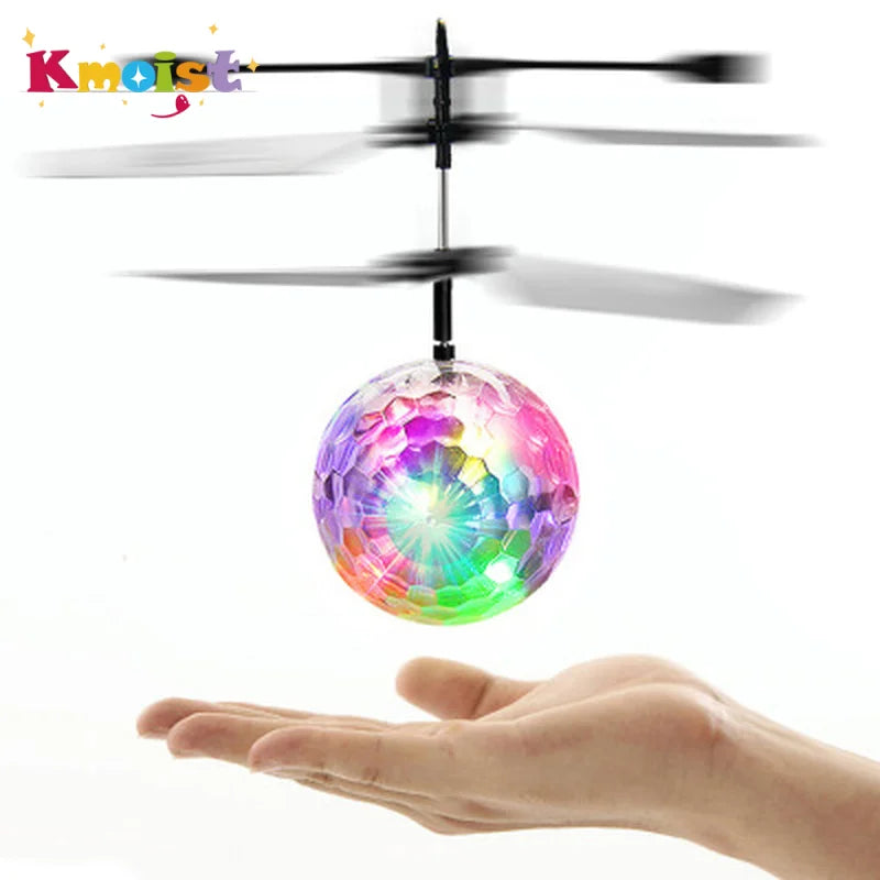 Flying Ball Toy with LED Lights | Infrared Induction Floating Helicopter
