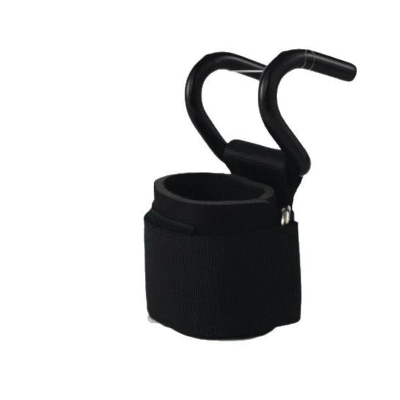 Weight Lifting Hook Grips with Wrist Wraps | Gym Hand-Bar Support for Pull-Ups and Power Lifts