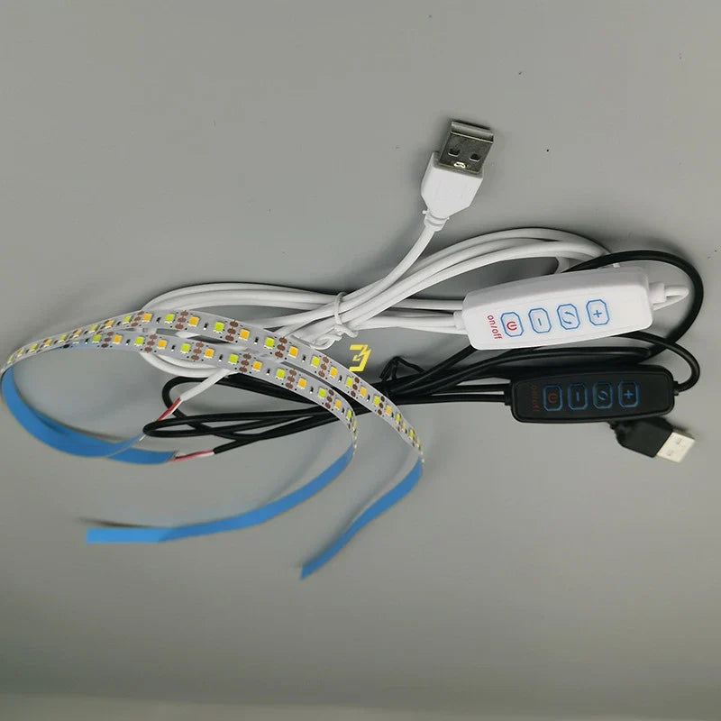 5V USB Light Painting Strip | Two-Color Temperature LED with Stepless Dimming