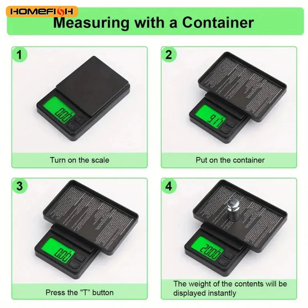 Mini Jewelry Scale | Digital Pocket Scale with 500g/0.01g Precision