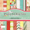 7 Inch Vintage Scrapbook Paper Set | 40 Sheets Retro Cardstock for DIY Crafts
