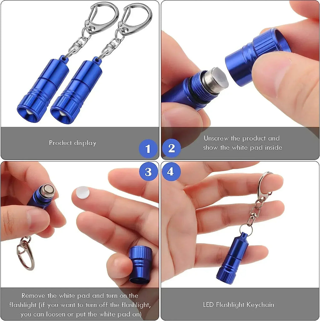 Mini LED Flashlight Keychain | Pocket-Sized Emergency Light