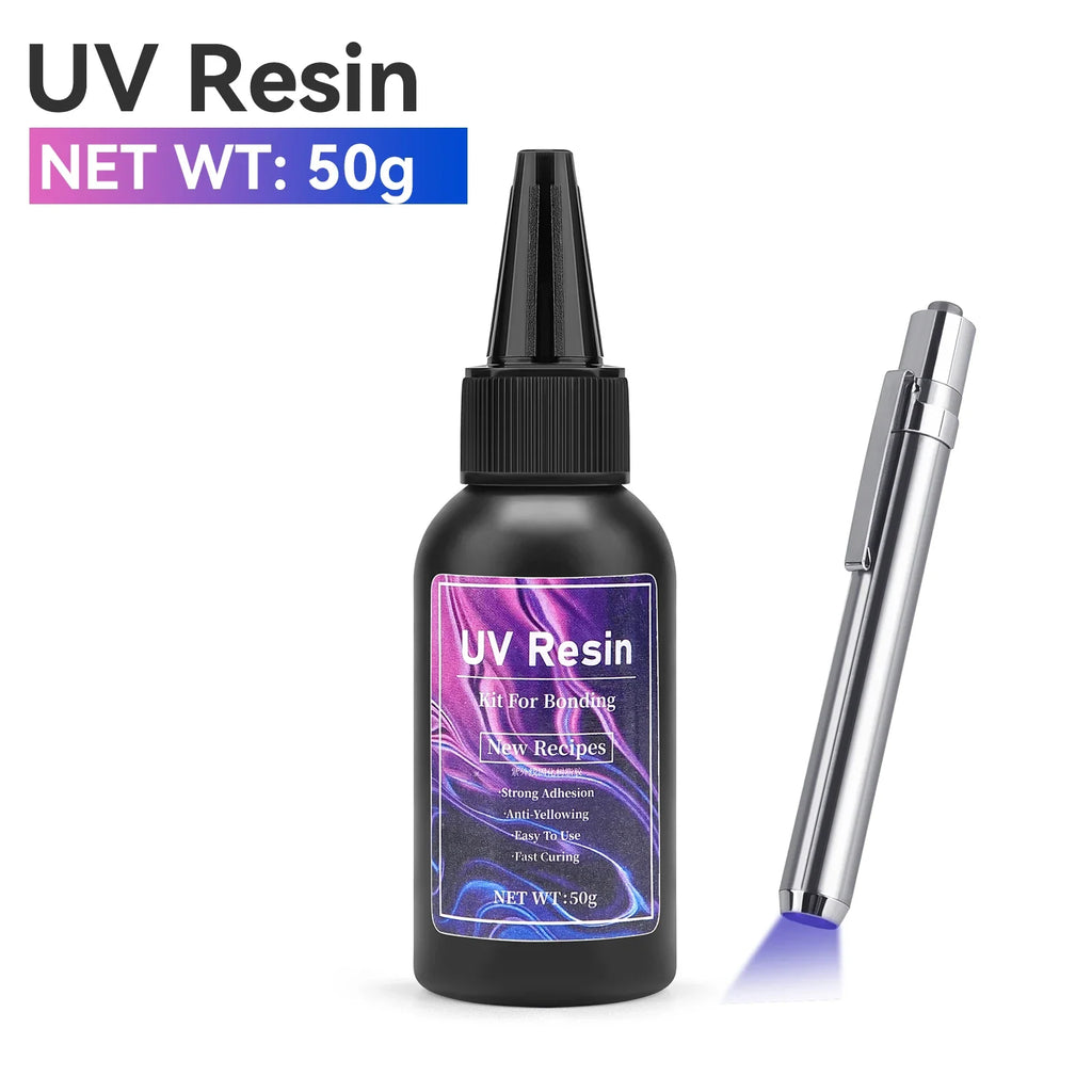 UV Epoxy Resin Glue for Jewelry Making | High Transparency Fast Drying Hardness