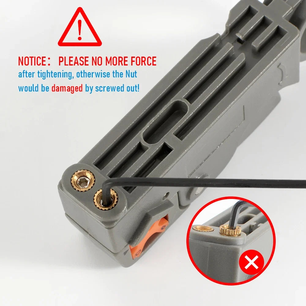 Stainless Steel Coax Cable Stripping Pliers | Adjustable Wire Stripper Tool