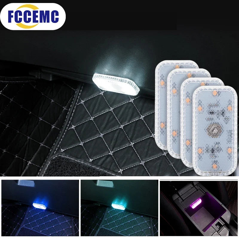 Mini Wireless Car LED Touch Light | USB Rechargeable Interior Reading Lamp