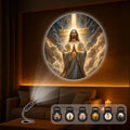 God and Jesus Pattern Projection Light | Six Rotating Religious Ceiling Decor