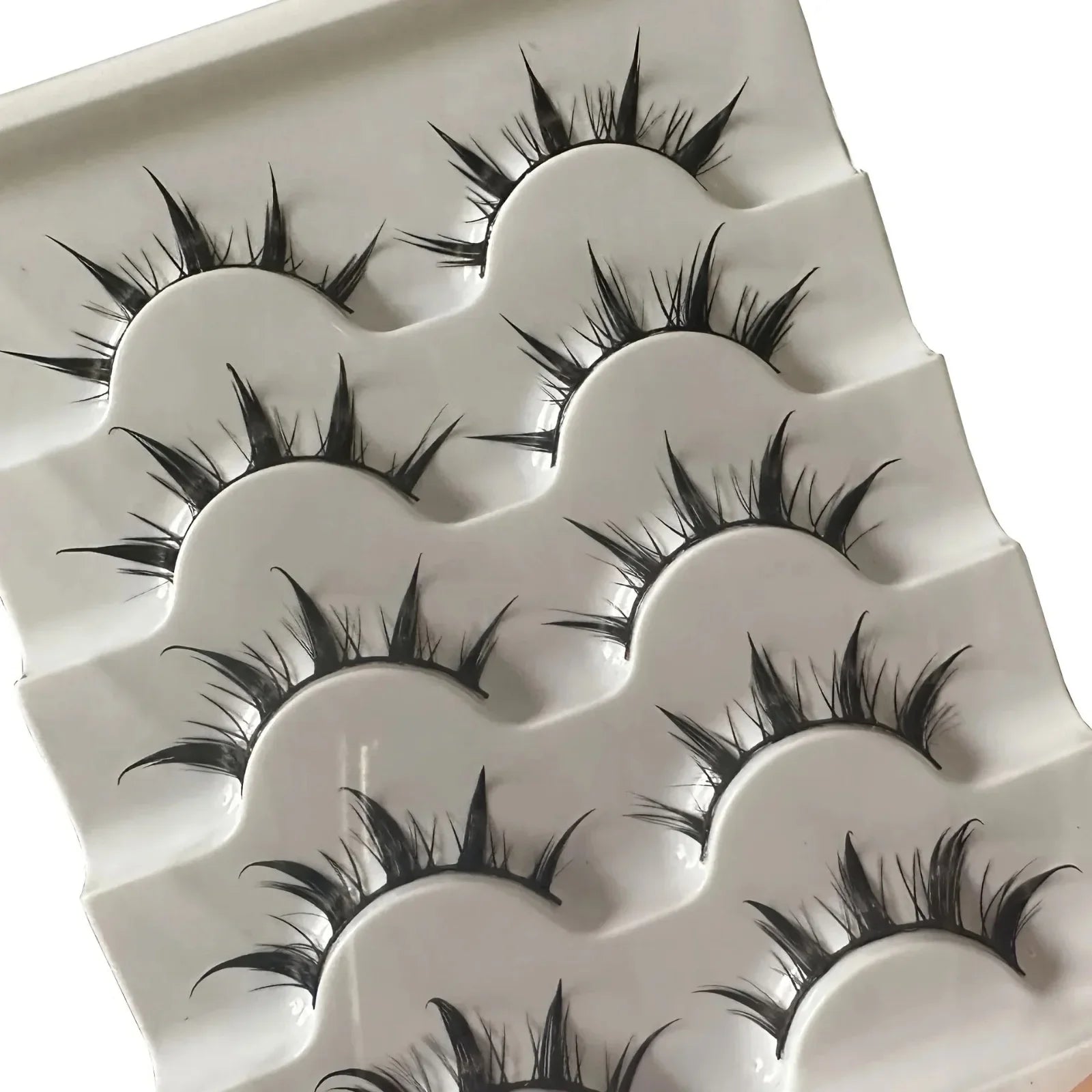 Anime-Inspired False Eyelashes 5 Pairs | Comic Eye Cos Faux Lashes Demon Style