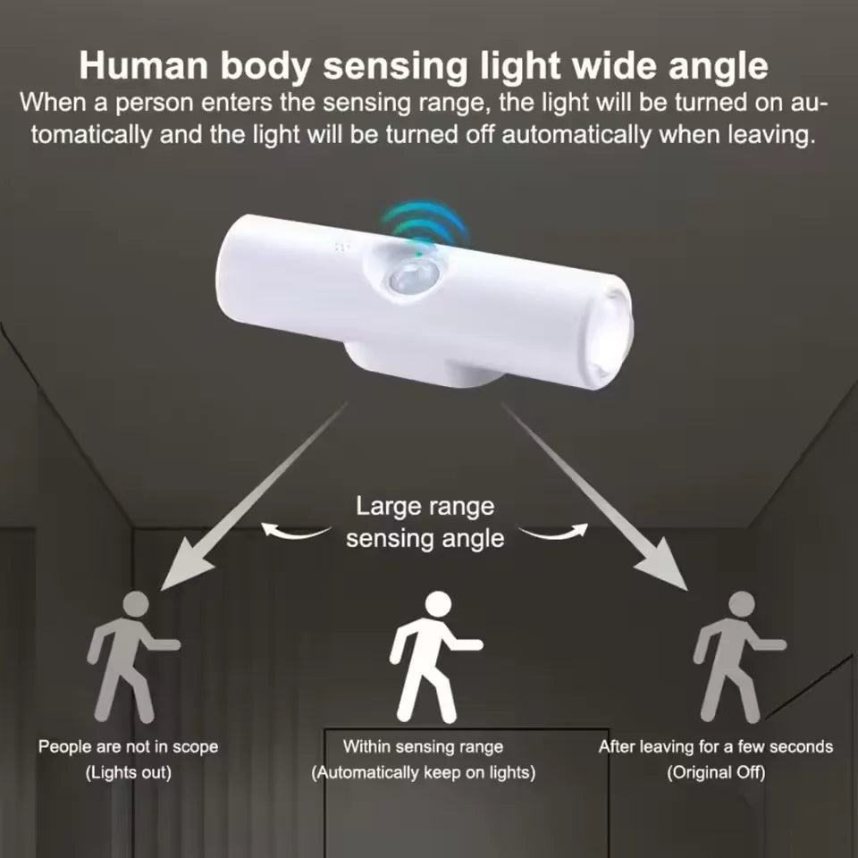 Rechargeable Motion Sensor RGB Night Light | Cat Eye Wall Lamp with 7-Color Changing & Magnetic Mount