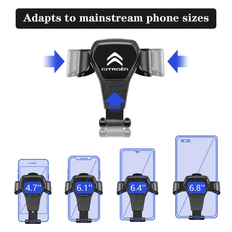 Gravity Car Phone Holder for Citroen | Auto-Clamp Air Vent Mount
