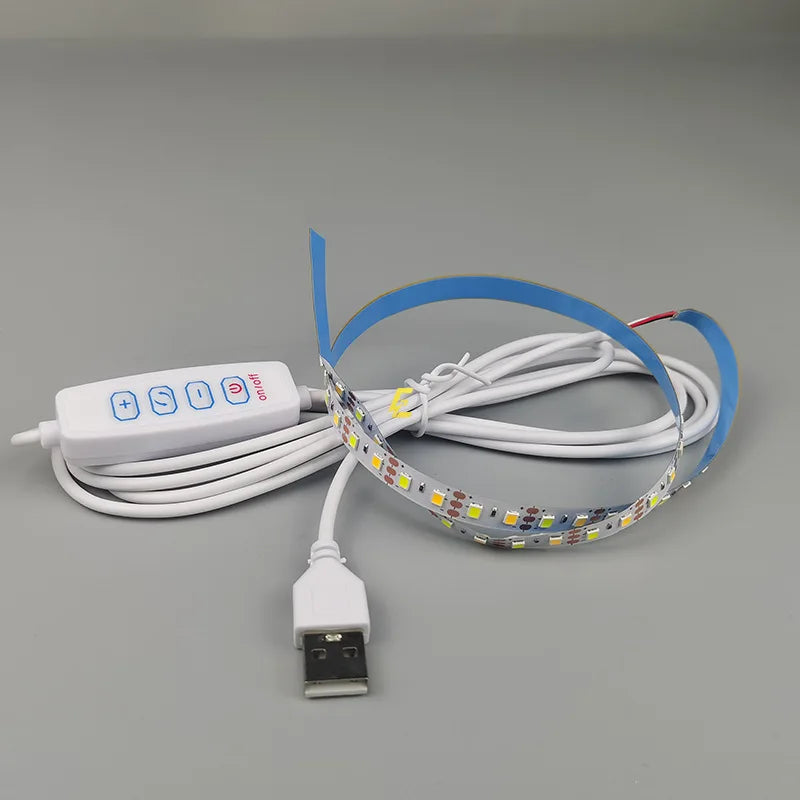 5V USB LED Strip Light | Two-Color Temperature with Electrodeless Dimming