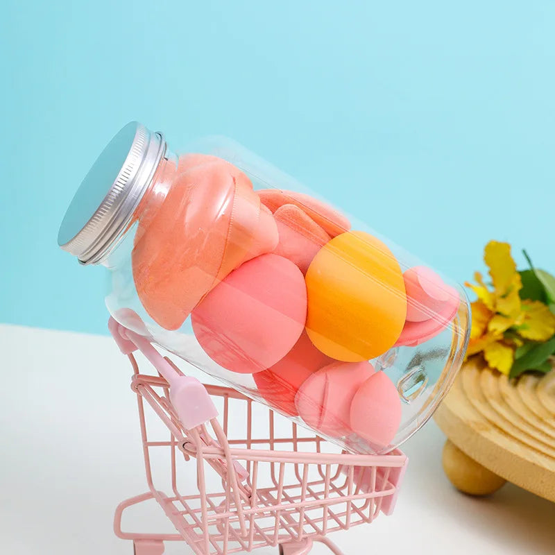 12/14Pcs Makeup Sponge Set | Cosmetic Blender Beauty Eggs and Foundation Puffs