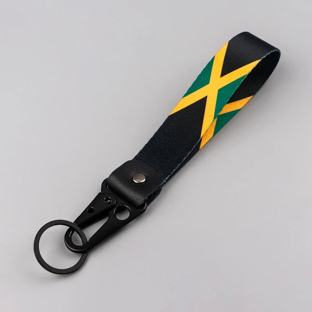 World Flag Car Keychain | Metal Key Ring for Men Women Motorcycle Lanyard