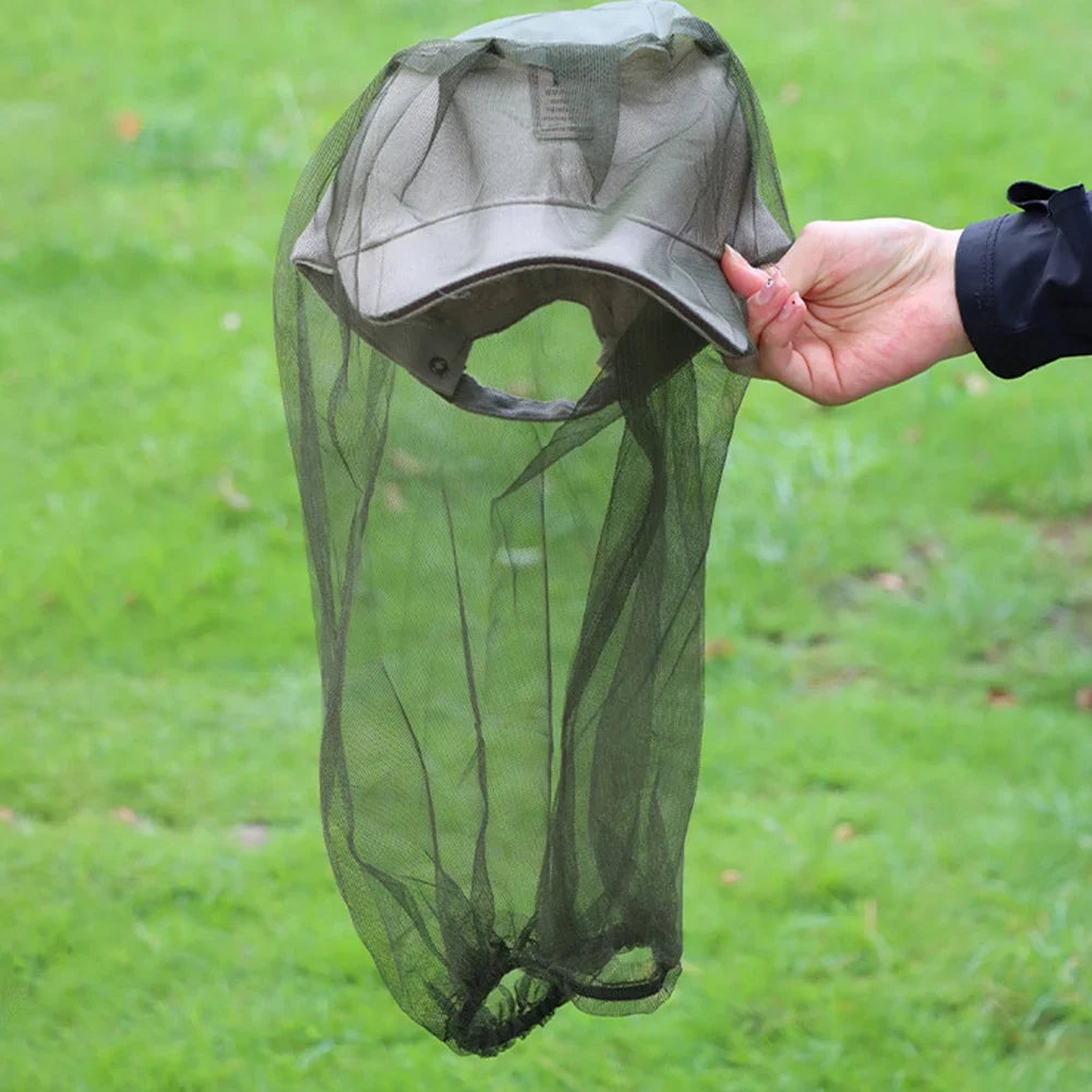 Fishing Mosquito Head Net | Bug Mesh Face Protector for Camping