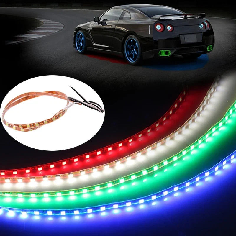 2PCS Car LED Strip Lights 45cm 1210 45SMD | Waterproof Auto Atmosphere Decorative Lamp