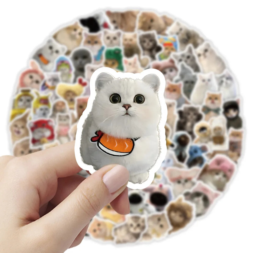 103 Pcs Cute Cat Stickers | Adorable Decor for Journals, Phones, Water Bottles & DIY Crafts