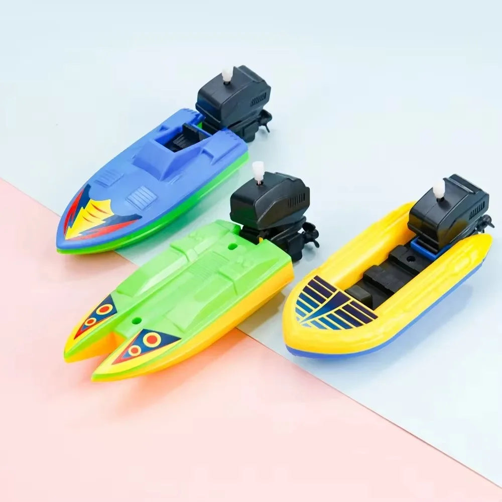 Wind-Up Speed Boat Toy | Floating Bath Toy for Kids