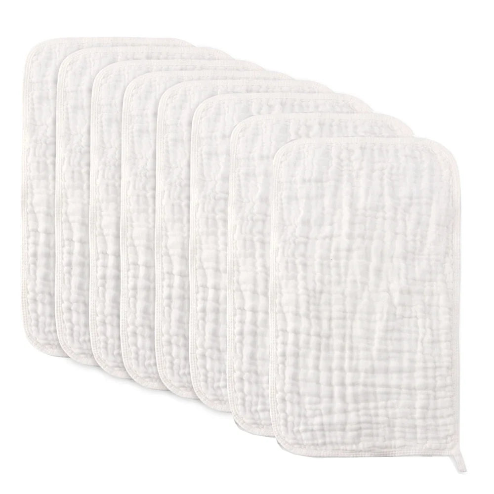 Large Muslin Burp Cloths | Extra Absorbent Baby Hand Washcloths