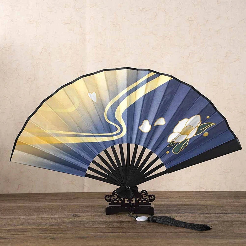 Genshin Impact Ayaka Cosplay Fan | Folding Hand Fan Prop for Cosplay