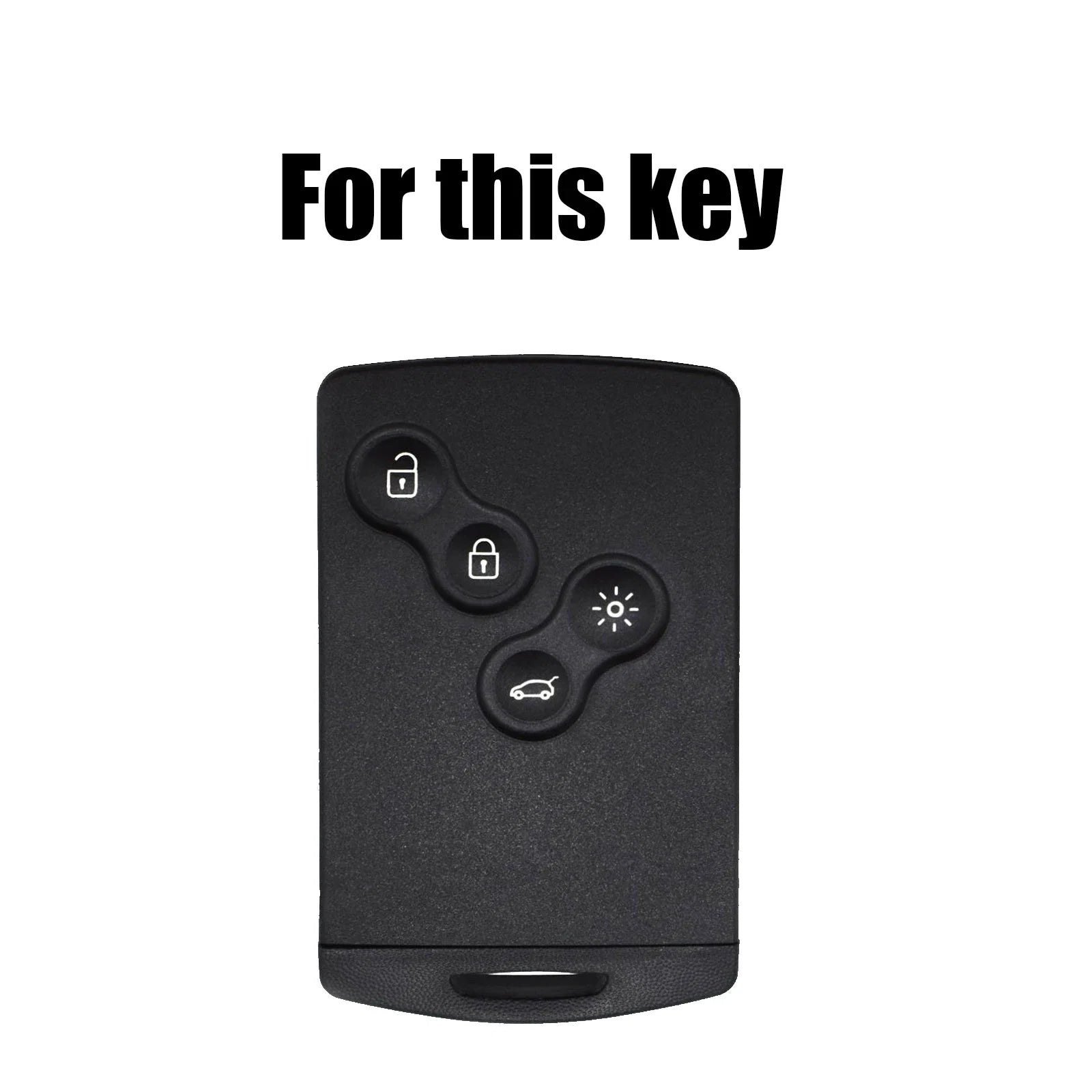 Renault Key Cover Leather 4 Button | XUKEY Car Remote Key Shell Case