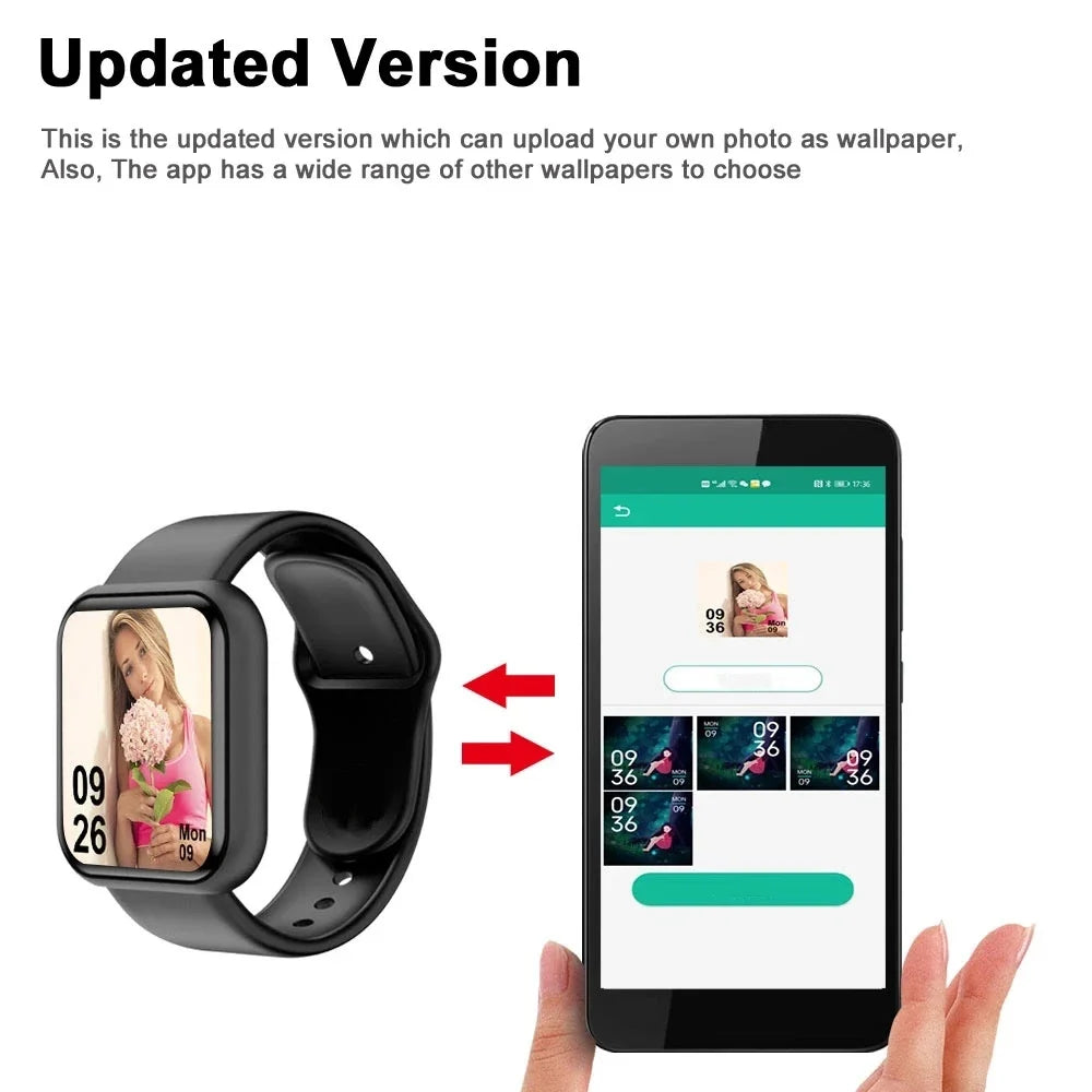 Fitness Smart Watch for Women and Men | Bluetooth Music Control Heart Rate Monitor Y68