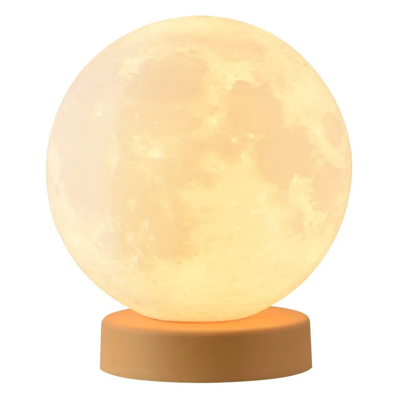 Moon Night Light | 3D LED Bedside Lamp for Kids Room and Home Decor