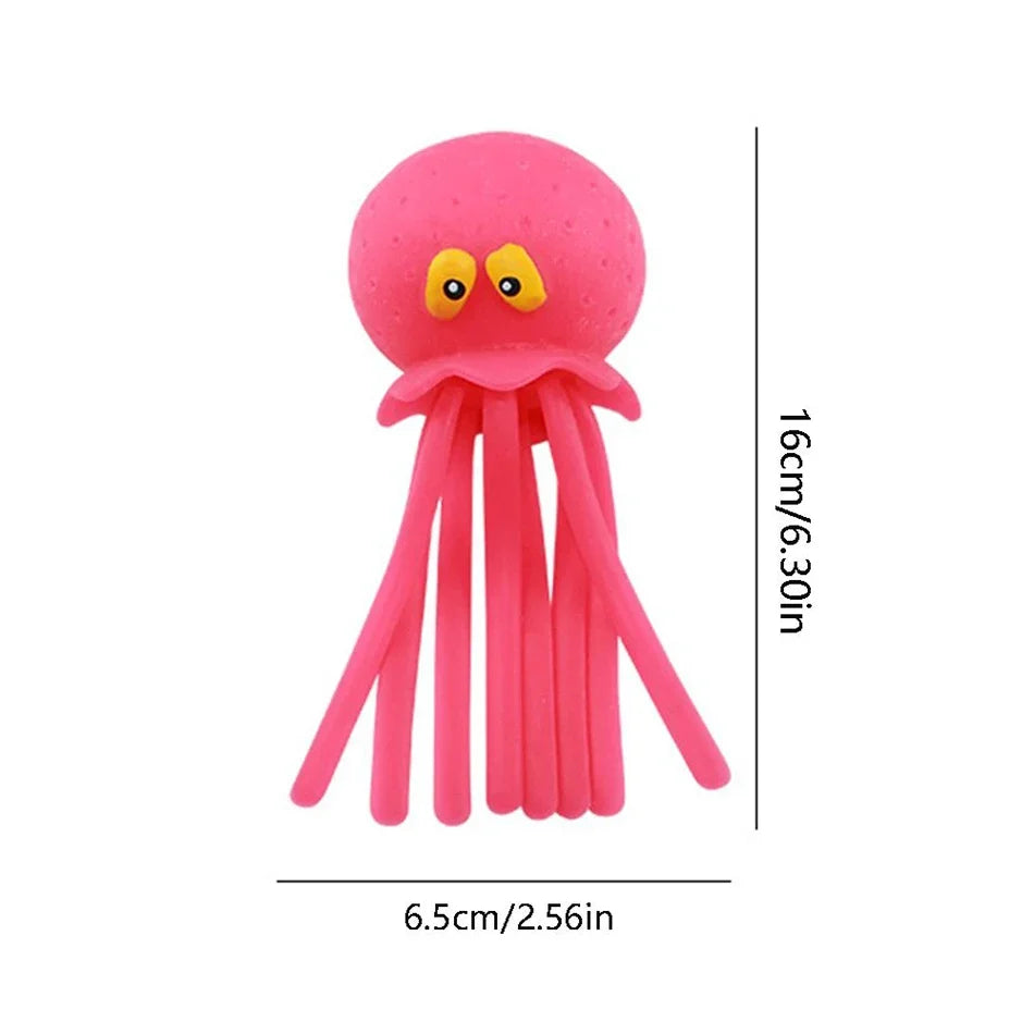 Octopus Water Absorbing Sponge Toy | Squeeze Stress Relief Bath Toy