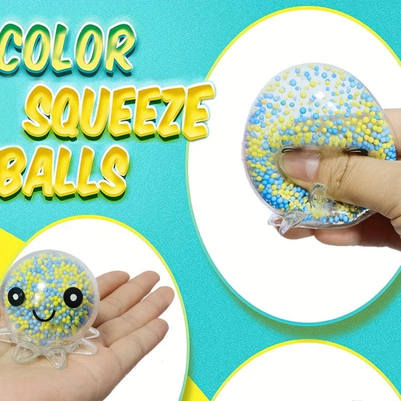Squid Vent Ball Glow Stress Toy | Glowing Octopus Stress Relief Toy for Kids and Adults