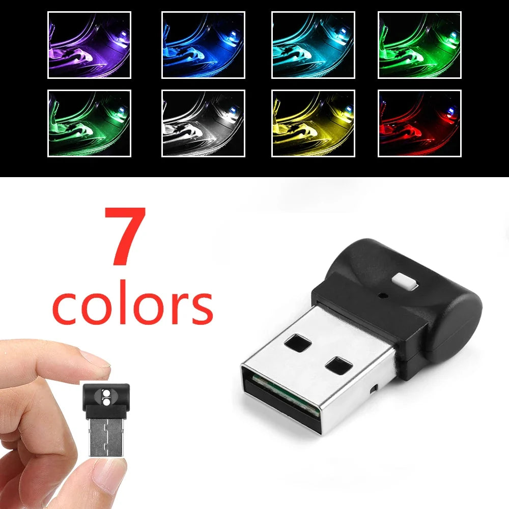 Mini USB LED Car Light | Auto Interior Atmosphere Light