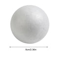 6-12cm White Polystyrene Foam Balls for DIY Crafts and Wedding Decor | LEENKEA