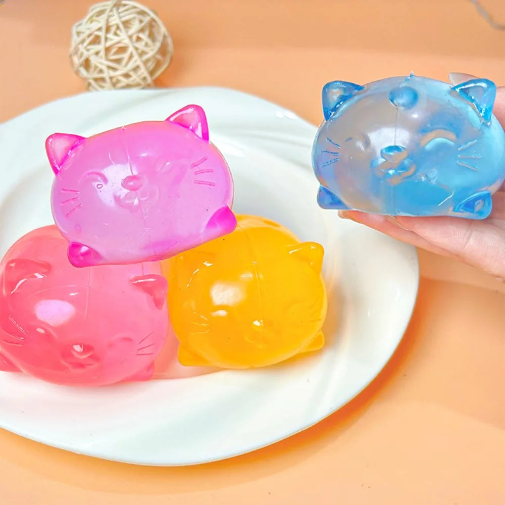 Mini Cute Cat Maltose Squishy Toys | Slow Rise Stress Relief Ball