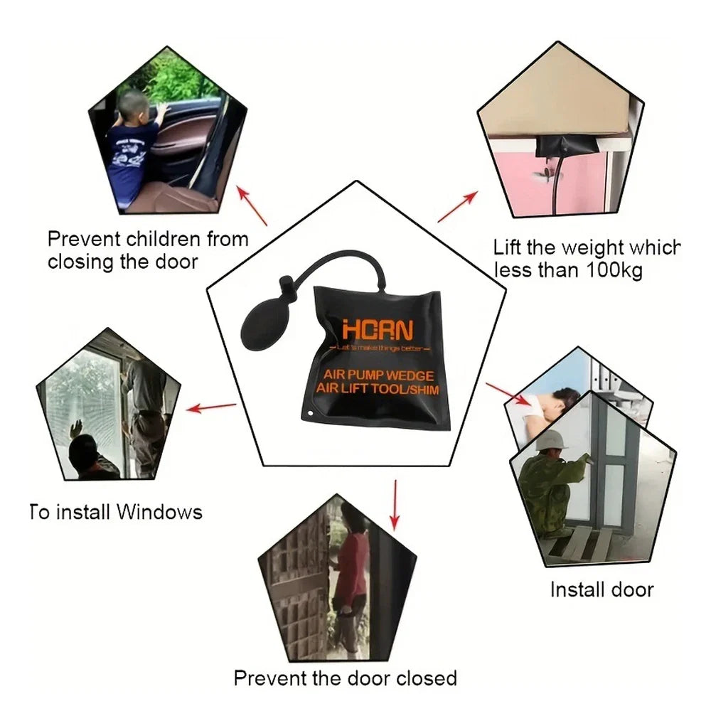 Air Pump Wedge Inflatable Airbag | Car Door Window Installation Alignment Repair Tool