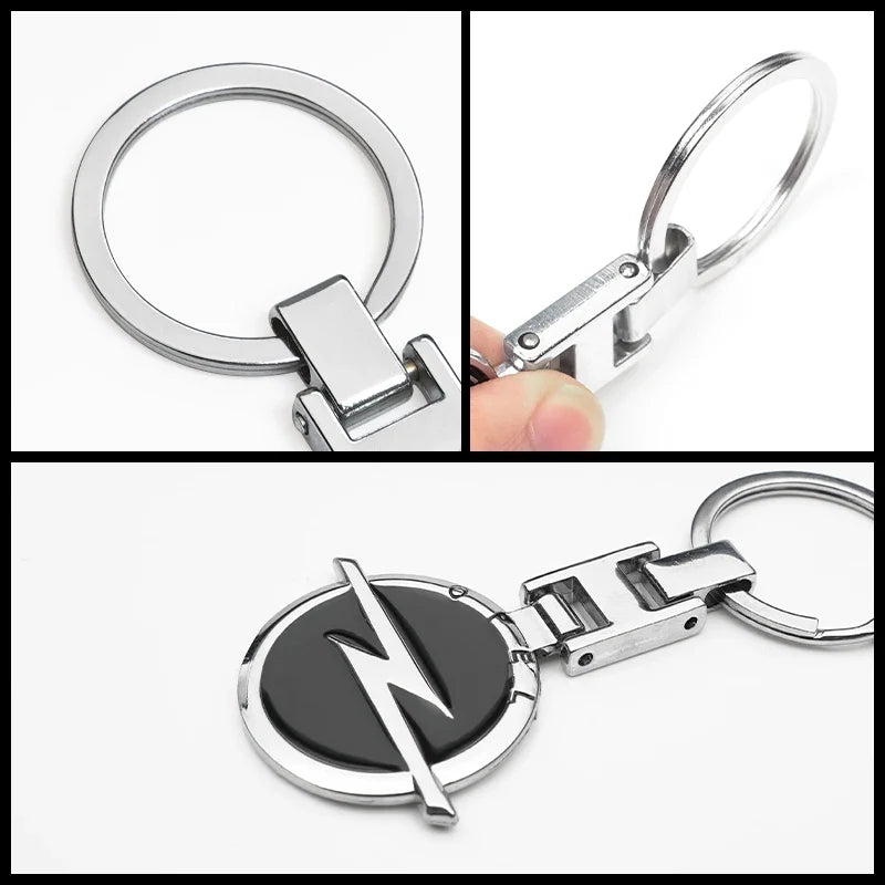 Opel Astra Keychain | Metal Emblem Key Ring for Vauxhall Fans