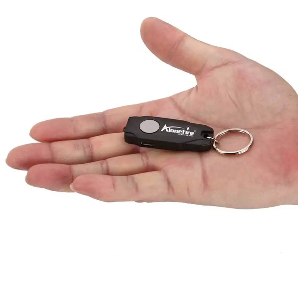 Mini LED Keychain Light | USB Rechargeable Compact Flashlight