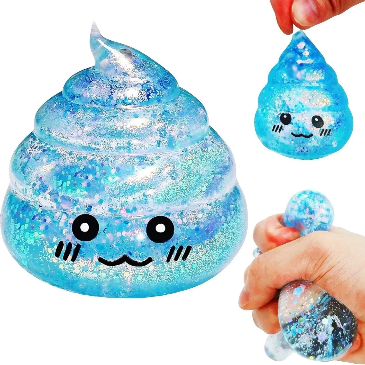 Novelty Squishy Poo Stress Ball | Funny Stretch Fidget Toy for Stress Relief