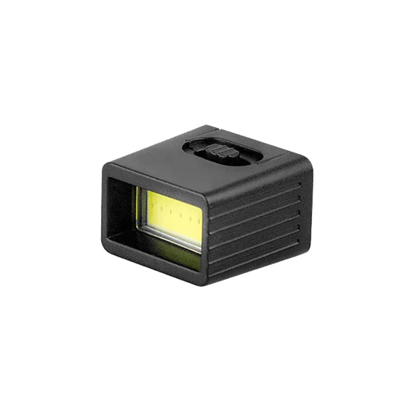 9V Mini LED Flashlight | Compact COB Key Light for 6F22 Battery