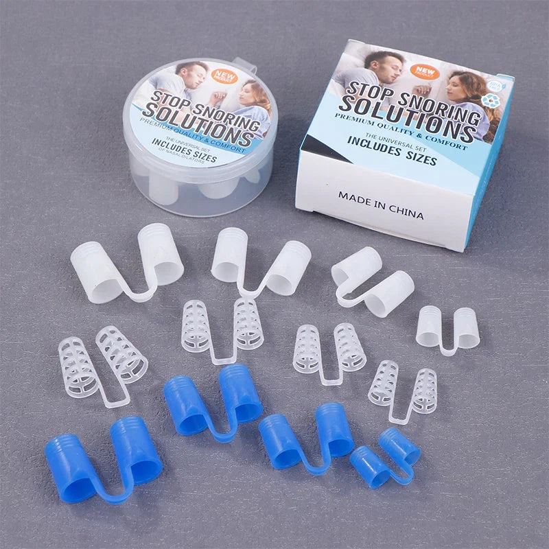 Silicone Anti Snore Nasal Dilators | Snoring Aid Nose Clips