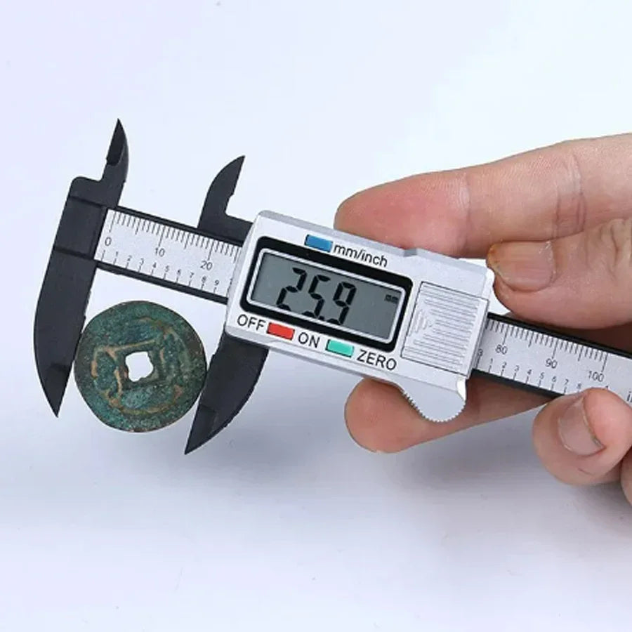 Digital Plastic Vernier Caliper | 0-150mm LCD Display Measuring Tool
