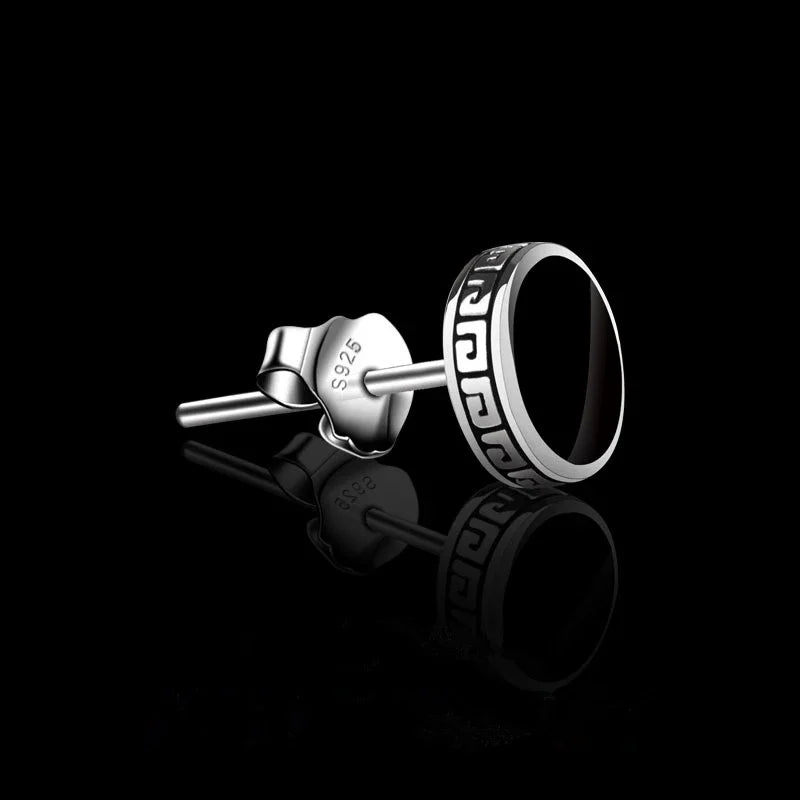 LiHong 925 Silver Men's Single Earring | Street Punk Hip-Hop Jewelry