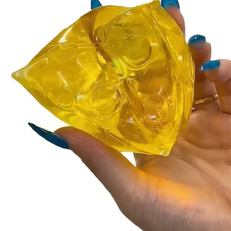 Soft Cheese Stress Toy | Squeeze Fidget for Anxiety Relief