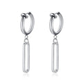 Vintage Razor Hollow Drop Earrings | Stainless Steel Punk Dangle Earrings for Men and Women
