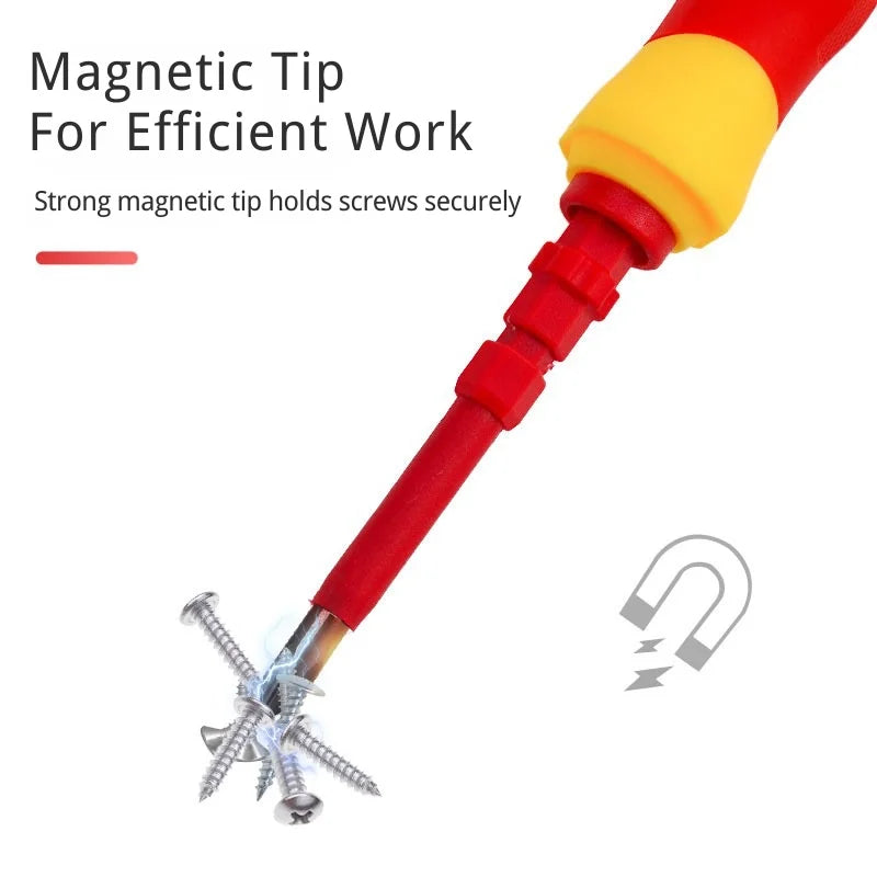 3-in-1 Insulated Screwdriver Kit | Interchangeable Magnetic Bits