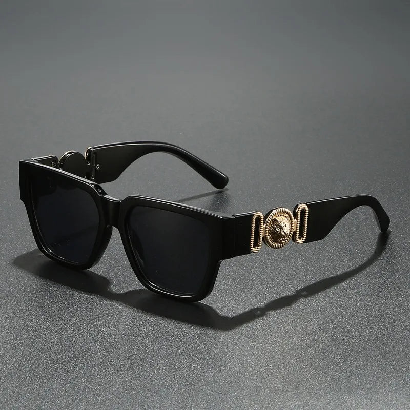 Square Leopard Print Sunglasses | UV400 Protection Travel Sunglasses