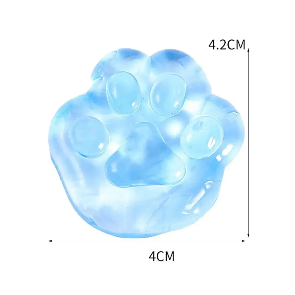 5/10/20PCS Kawaii Cat Paws Sticky Squeeze Toys | Soft Realistic Glitter Stress Relievers