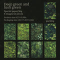 16 Sheets Nature Green Moss Theme Specialty Paper | Scrapbooking and Card Making Paper Pack