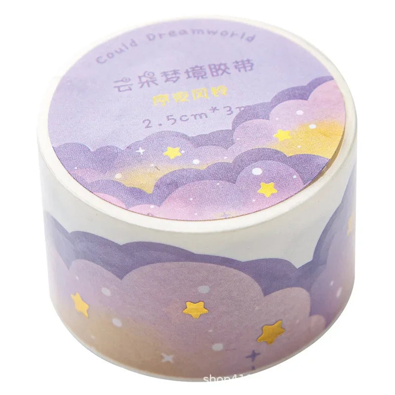Kawaii Gradient Clouds Washi Tapes | DIY Scrapbooking and Journaling Stickers