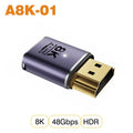 NNBILI HDMI 2.1 Adapter | 48Gbps 8K@60Hz Elbow and Straight Converter